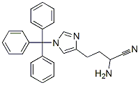 4-(1-트리틸리미다졸-4-YL)-2-아미노부트리오니트릴 구조식 이미지