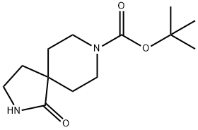 1-BOC-4-SPIRO-[3-(2-PYRROLIDINONE)] PIPERIDINE 구조식 이미지