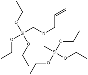 N,N-bis[(triethoxysilyl)methyl]allylamine Structure