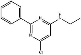 N-(6-chloro-2-phenyl-4-pyrimidinyl)-N-ethylamine Structure