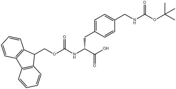 FMOC-D-4-AMINOMETHYLPHENYLALANINE(BOC) Structure