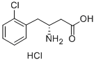 (R)-3-AMINO-4-(2-CHLOROPHENYL)BUTANOIC ACID HYDROCHLORIDE Structure