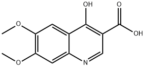 4-hydroxy-6,7-dimethoxyquinoline-3-carboxylic acid Structure