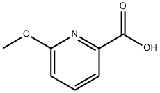 6-METHOXYPYRIDINE-2-CARBOXYLIC ACID 구조식 이미지