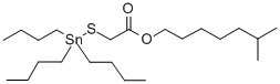 isooctyl [(tributylstannyl)thio]acetate Structure