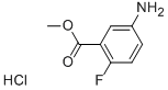 5-아미노-2-플루오로벤조산메틸에스테르염산염 구조식 이미지