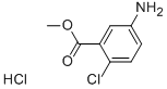 5-AMINO-2-CHLOROBENZOIC ACID METHYL ESTER HYDROCHLORIDE 구조식 이미지