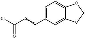 3-(1,3-벤조디옥솔-5-YL)-2-프로펜오일클로라이드 구조식 이미지