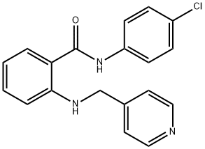 N-(4-CHLOROPHENYL)-2-[(PYRIDIN-4-YLMETHYL)AMINO]BENZAMIDE 구조식 이미지