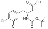 BOC-(R)-3-AMINO-4-(3,4-DICHLORO-PHENYL)-BUTYRIC ACID 구조식 이미지