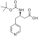 BOC-(R)-3-AMINO-4-(4-PYRIDYL)-BUTYRIC ACID 구조식 이미지