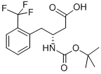 BOC-(R)-3-AMINO-4-(2-TRIFLUOROMETHYL-PHENYL)-BUTYRIC ACID Structure