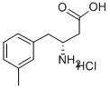(R)-3-AMINO-4-(3-METHYLPHENYL)BUTANOIC ACID HYDROCHLORIDE 구조식 이미지