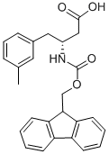 FMOC-(R)-3-AMINO-4-(3-METHYL-PHENYL)-BUTYRIC ACID Structure