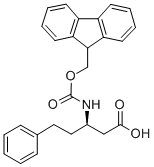 FMOC-(R)-3-AMINO-5-PHENYLPENTANOIC ACID 구조식 이미지