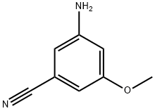 Benzonitrile, 3-amino-5-methoxy- (9CI) Structure