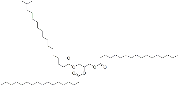 1,2,3-propanetriyl triisooctadecanoate Structure