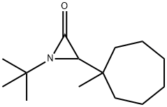 1-tert-부틸-3-(1-메틸시클로헵틸)아지리딘-2-온 구조식 이미지