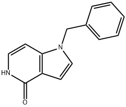 1-BENZYL-4-HYDROXY-5-AZAINDOLE 구조식 이미지