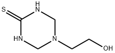 tetrahydro-5-(2-hydroxyethyl)-1,3,5-triazine-2(1H)-thione Structure