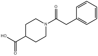 1-PHENYLACETYL-PIPERIDINE-4-CARBOXYLIC ACID 구조식 이미지