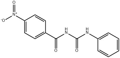 1-(p-Nitrobenzoyl)-3-phenylurea Structure