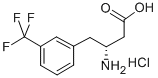 (R)-3-AMINO-4-(3-TRIFLUOROMETHYLPHENYL)BUTANOIC ACID HYDROCHLORIDE 구조식 이미지