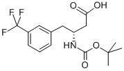 BOC-(R)-3-AMINO-4-(3-TRIFLUOROMETHYL-PHENYL)-BUTYRIC ACID Structure