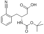 BOC-(R)-3-AMINO-4-(2-CYANO-PHENYL)-BUTYRIC ACID 구조식 이미지