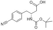 BOC-(R)-3-AMINO-4-(4-CYANO-PHENYL)-BUTYRIC ACID 구조식 이미지