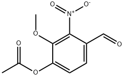 4-FORMYL-2-METHOXY-3-NITROPHENYL ACETATE Structure