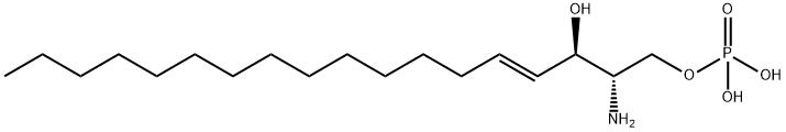 D-ERYTHRO-SPHINGOSINE-1-PHOSPHATE Structure