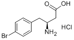 (S)-3-AMINO-4-(4-BROMOPHENYL)BUTANOIC ACID HYDROCHLORIDE Structure