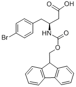 FMOC-(S)-3-AMINO-4-(4-BROMO-PHENYL)-BUTYRIC ACID 구조식 이미지