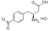 (S)-3-AMINO-4-(4-NITROPHENYL)BUTANOIC ACID HYDROCHLORIDE 구조식 이미지