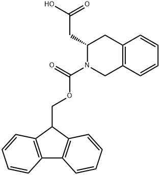 FMOC-(S)-2-TETRAHYDROISOQUINOLINE ACETIC ACID 구조식 이미지