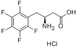 (S)-3-AMINO-4-PENTAFLUOROPHENYLBUTANOIC ACID HYDROCHLORIDE 구조식 이미지