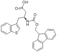 FMOC-(S)-3-AMINO-4-(3-BENZOTHIENYL)-BUTYRIC ACID 구조식 이미지