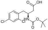 BOC-(S)-3-AMINO-4-(2,4-DICHLORO-PHENYL)-BUTYRIC ACID Structure