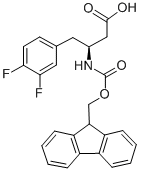 FMOC-(S)-3-AMINO-4-(3,4-DIFLUORO-PHENYL)-BUTYRIC ACID Structure