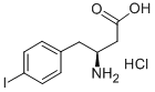 (S)-3-AMINO-4-(4-IODOPHENYL)BUTANOIC ACID HYDROCHLORIDE 구조식 이미지