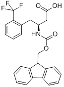 FMOC-(S)-3-AMINO-4-(2-TRIFLUOROMETHYL-PHENYL)-BUTYRIC ACID 구조식 이미지
