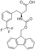 FMOC-(S)-3-AMINO-4-(3-TRIFLUOROMETHYL-PHENYL)-BUTYRIC ACID 구조식 이미지