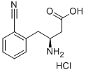 (S)-3-AMINO-4-(2-CYANOPHENYL)BUTANOIC ACID HYDROCHLORIDE Structure