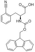 FMOC-(S)-3-AMINO-4-(2-CYANO-PHENYL)-BUTYRIC ACID Structure