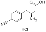 (S)-3-AMINO-4-(4-CYANOPHENYL)BUTANOIC ACID HYDROCHLORIDE 구조식 이미지