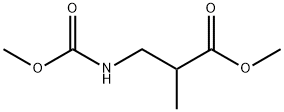 프로판산,3-[(메톡시카르보닐)아미노]-2-메틸-,메틸에스테르 구조식 이미지