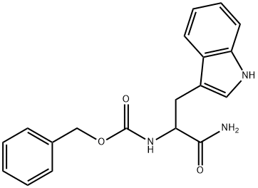 Carbobenzoxy-D,L-tryptophanamide 구조식 이미지