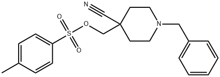 (1-Benzyl-4-cyanopiperidin-4-yl)methyl 4-methylbenzenesulfonate 구조식 이미지