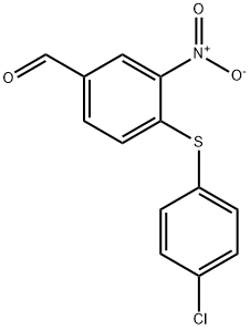 4-(4-클로로페닐티오)-3-니트로벤잘데하이드 구조식 이미지